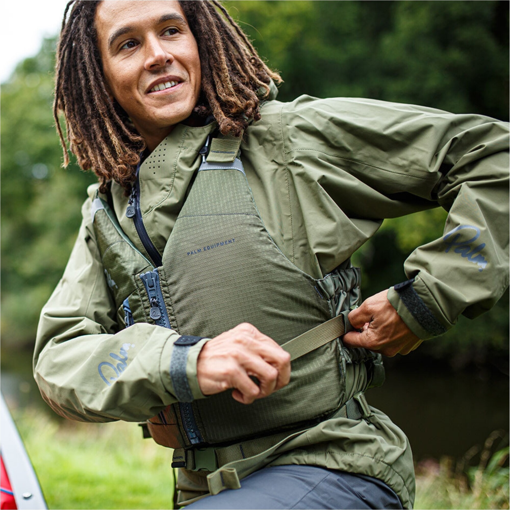 2024 Palm Meander Touring Kayak PFD Buoyancy Aid 12641 Olive Canoe